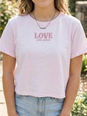 Vibe Light Pink Tee